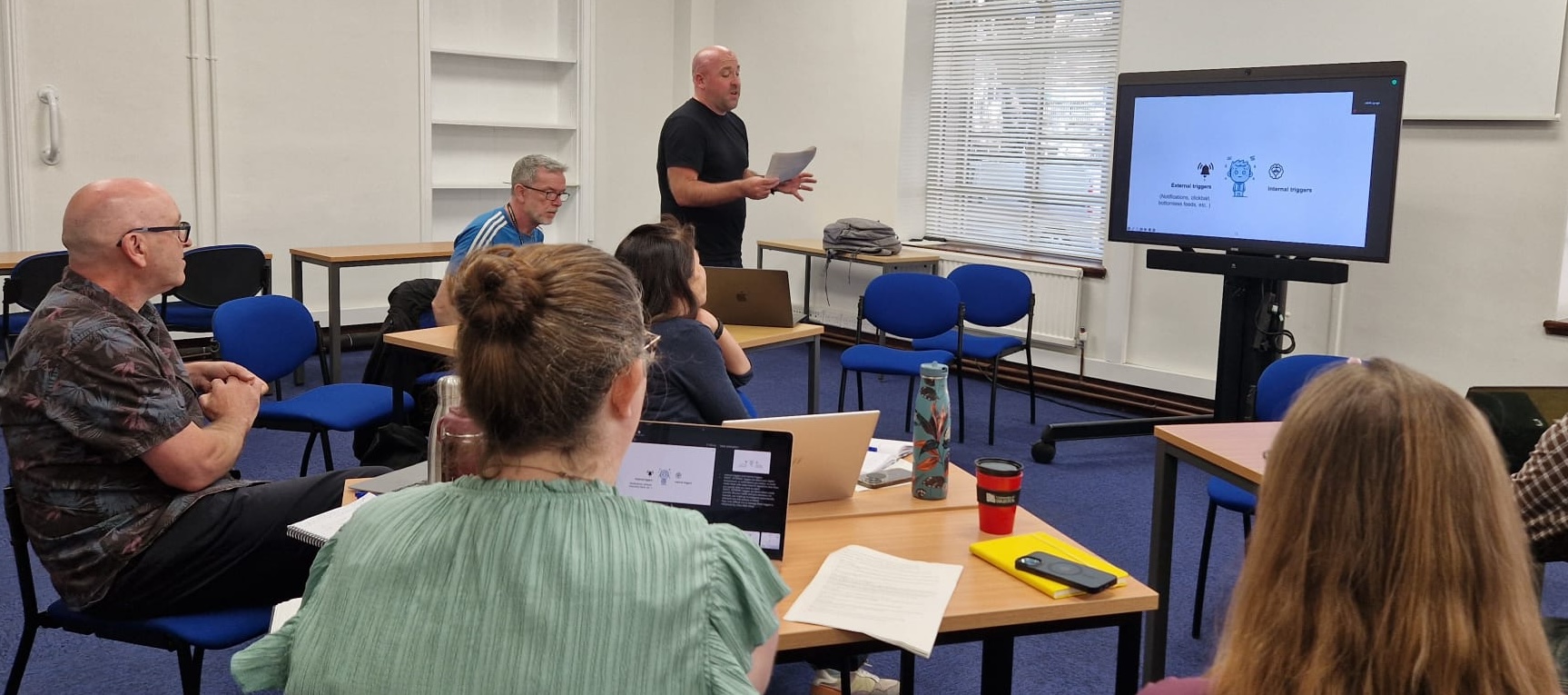 Hands-on practice during facilitator course